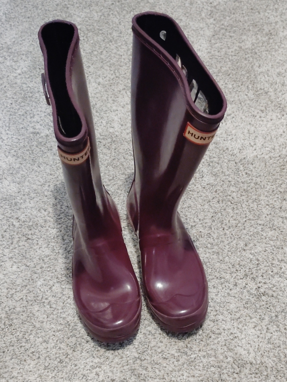 Hunter Tall Waterproof Rain Boots - Plum